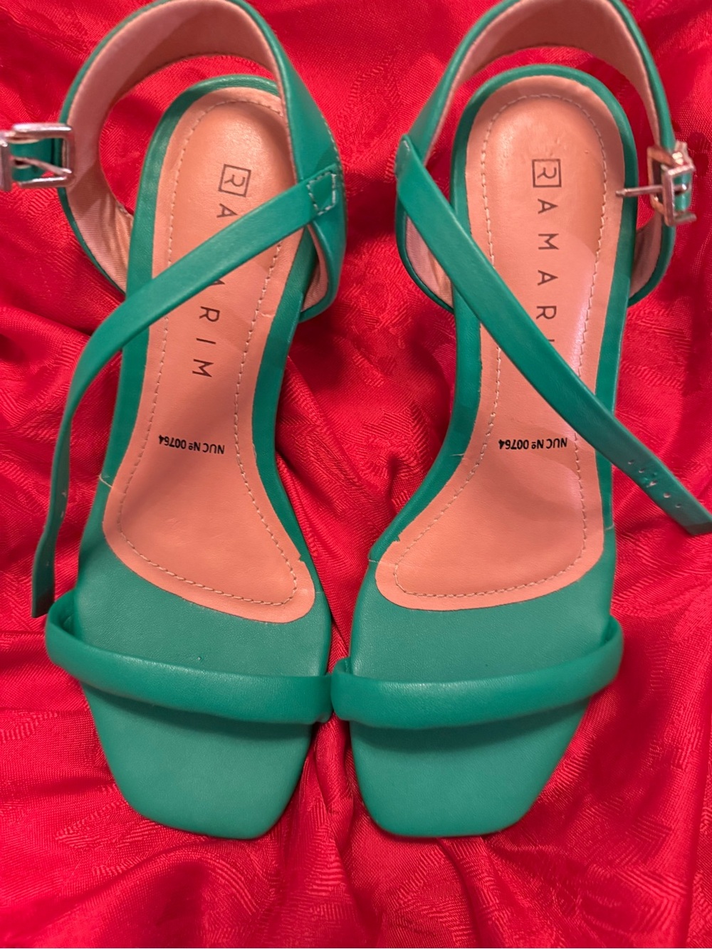 Green Strappy Sandals